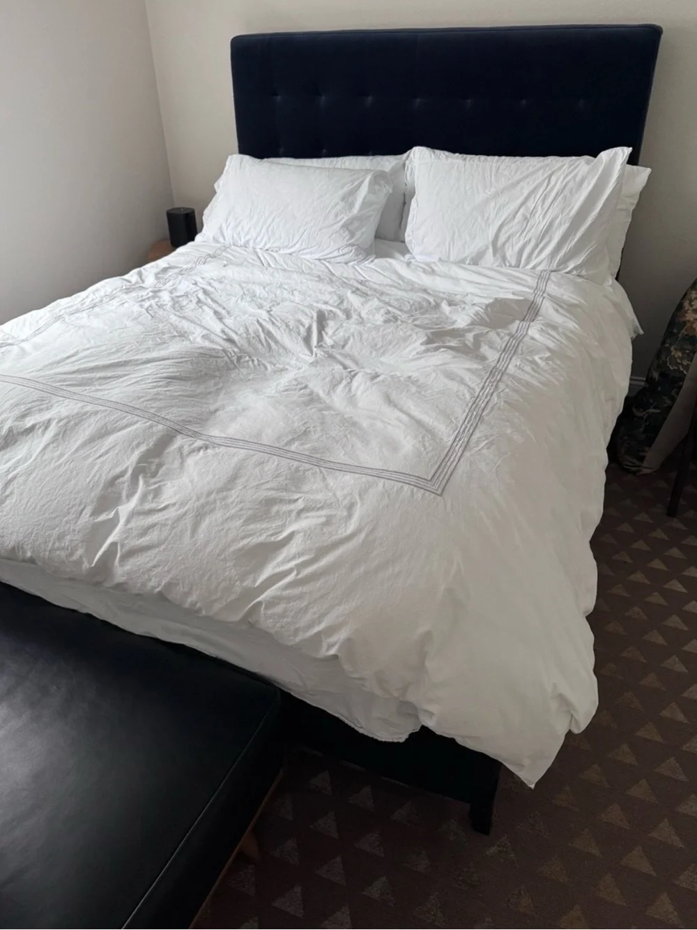 Dea Italian Luxury Linens Sinfonia Toscana Percale Duvet White Queen